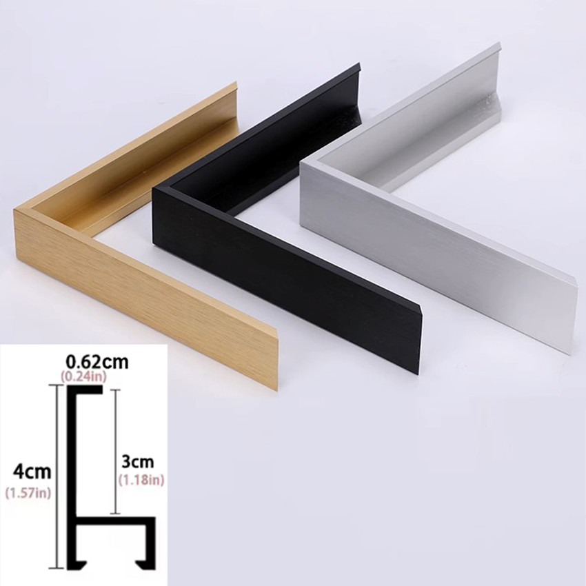 

Canvas Floater Frame for Large Oil Paintings, DIY Metal Canvas Floating Frame, for Art Prints Artwork Diy Inner and Out Framed