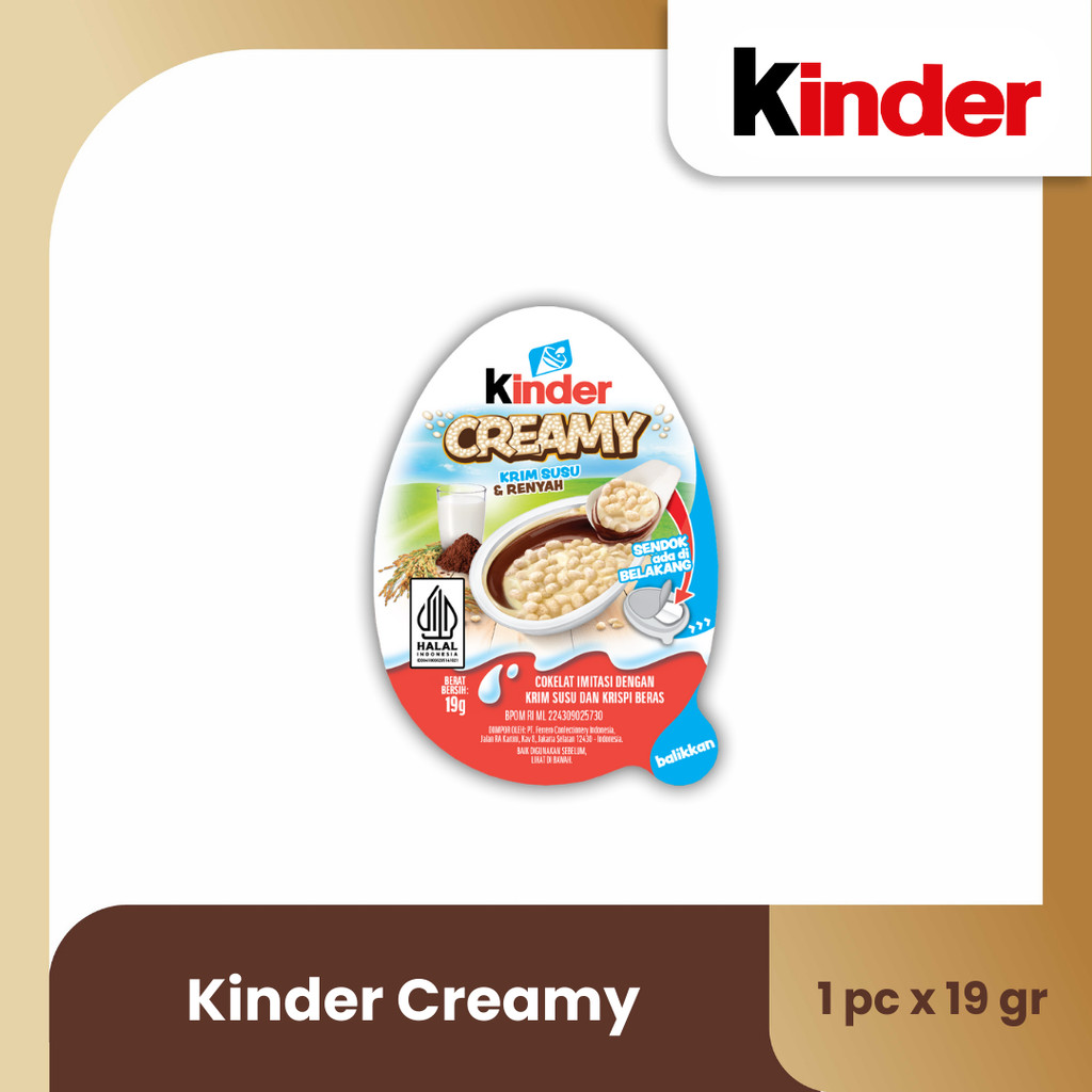 

Kinder Creamy Milky & Crunchy 19gr