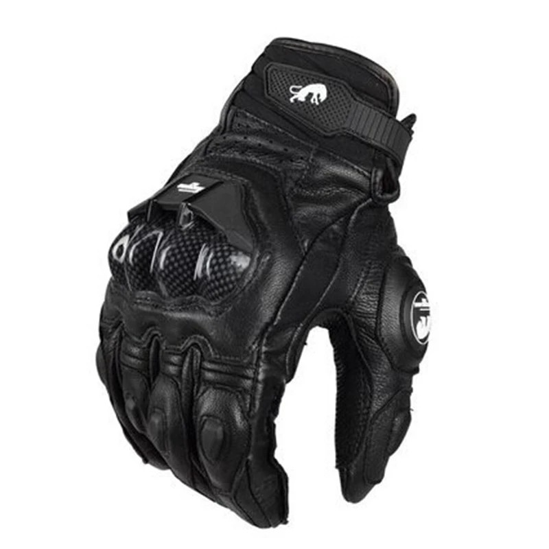 Furygan AFS-6 Motorcycle Leather Gloves Carbon Fiber Protective Gloves Men Motocross Motorbike Glove
