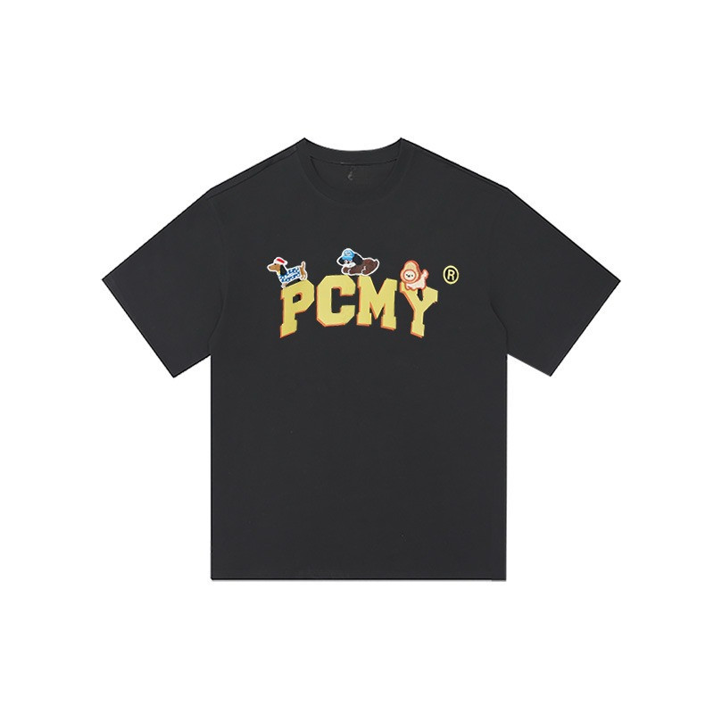 MCM New York Nomor 11 pencetakan Amerika Retro Mode jalanan  kaos pria wanita atasan Lengan Pendek T