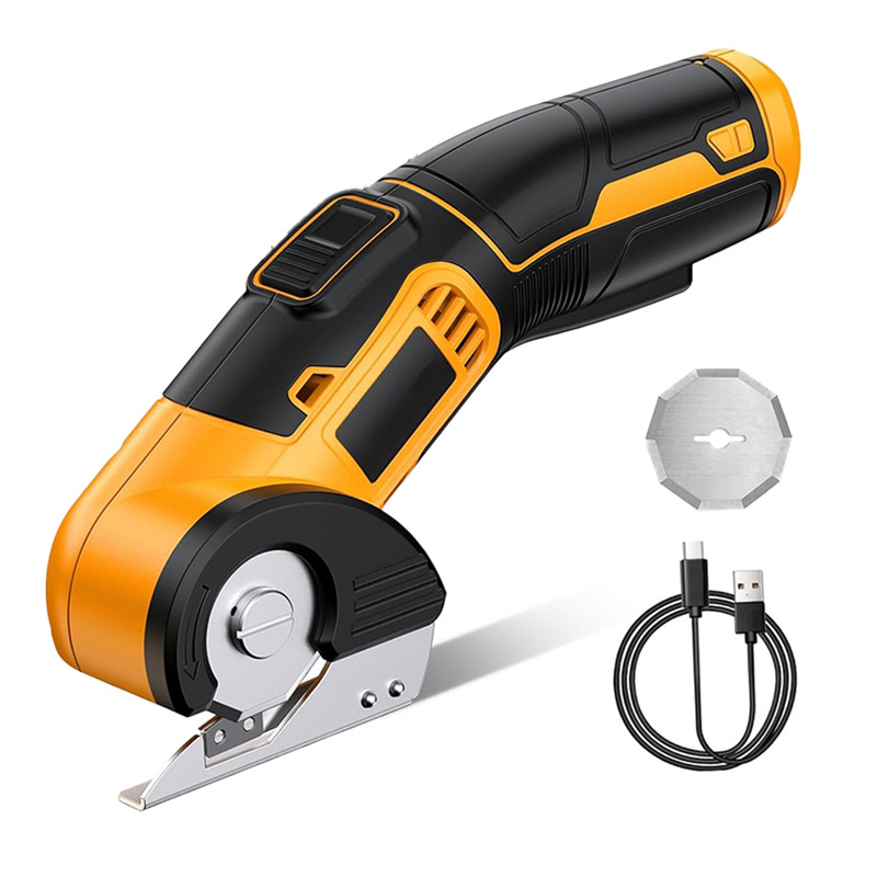 

OLTRE-Cordless Electric Scissors For Fabric, Carpet, Cardboard, Leather Paper And Plastic - Portable