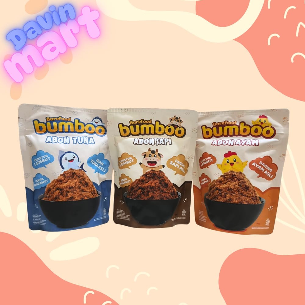 

BUMBOO MPASI Abon Ayam, Tuna, Sapi Tanpa MSG dan Pengawet