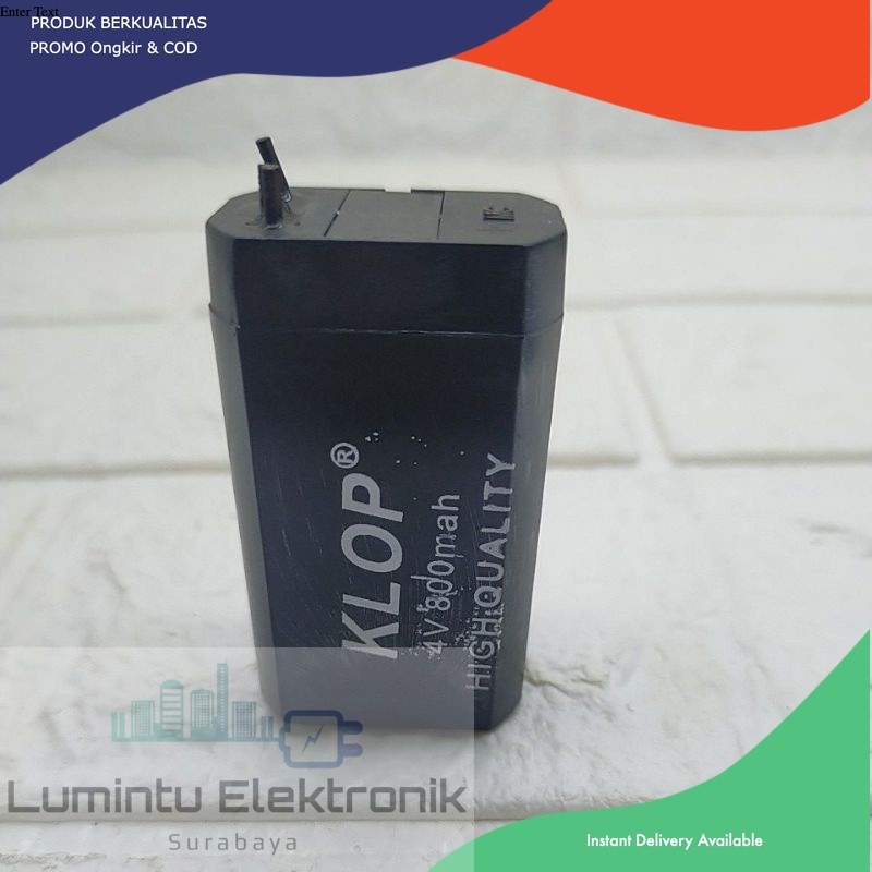 Baterai cas 4 volt 800mAh