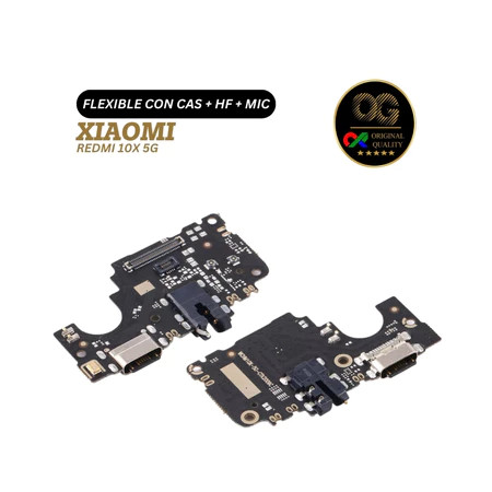 PAPAN CAS FLEXIBLE XIAOMI REDMI 10X 5G CONECTOR CAS + HANDSFREE + MIC