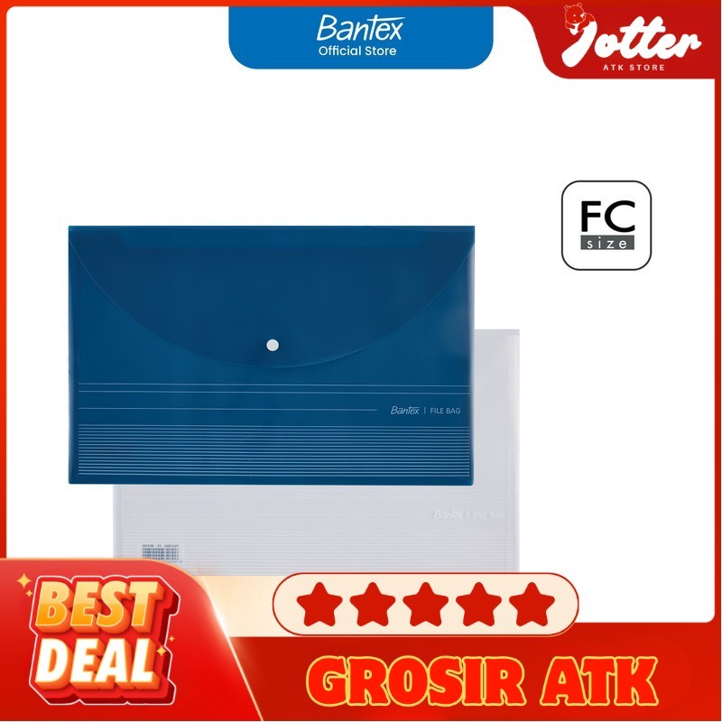 

(ECER) MAP KANCING FILE BAG BANTEX BF3100 FOLIO | Jotter GROSIR ATK