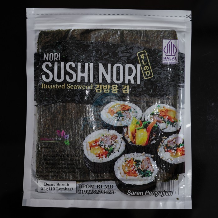 

HEMAT! Sushi Nori Gold / Gimbap Kimbap Korea Rumput Laut Roasted Halal - 10 Lembar
