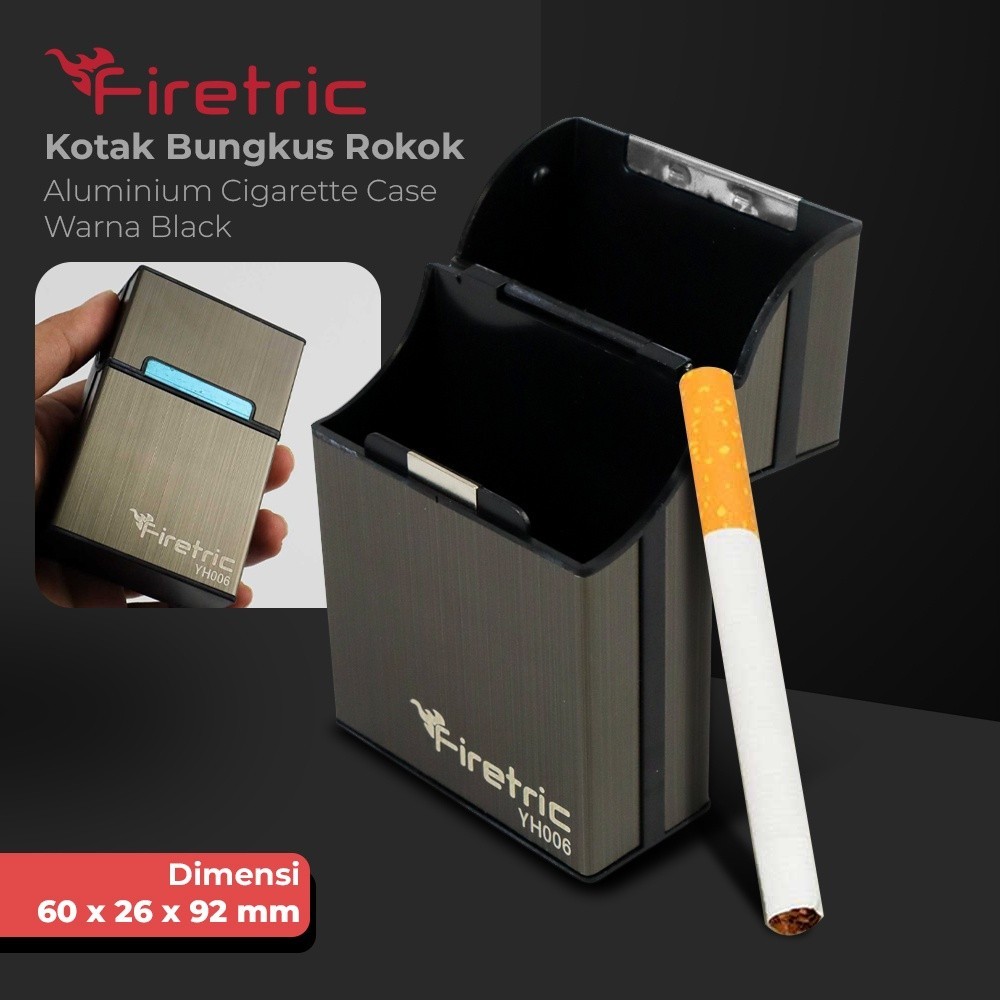 Kotak Bungkus Rokok Elegan Aluminium Cigarette Case