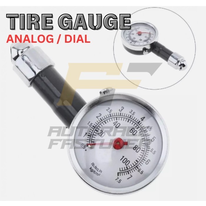 Alat Ukur Tekanan Angin Ban Mobil Motor Analog Mini Dial Tire Pressure Gauge Universal model jarum