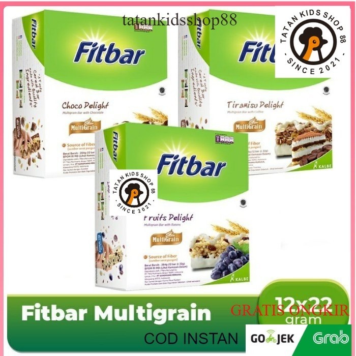 

Fitbar 1 Box Isi 12pcs Coklat Fruits Delight Tiramisu Cheese Keju Distributor