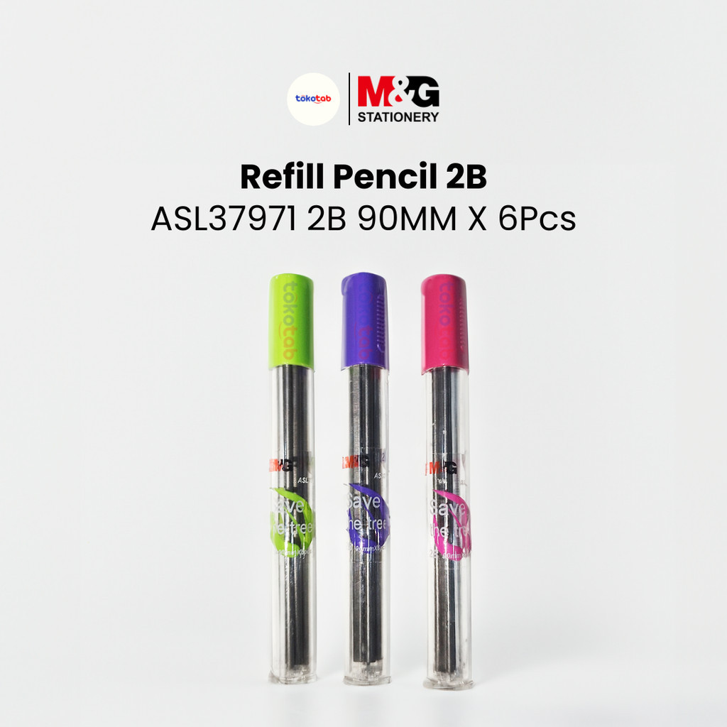 

Tokotab - M&G ASL37971 Isi Pensil Refill Pensil Mekanik Pencil Leads 2.0mm 2B 90mm x 6Pcs