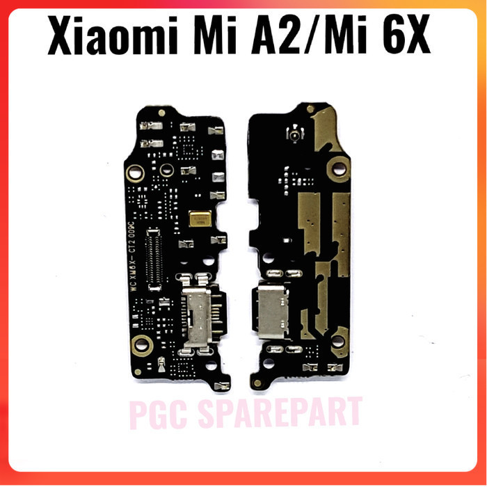Original Papan Konektor PCB Connector Charger & MIC Xiaomi Mi 6x