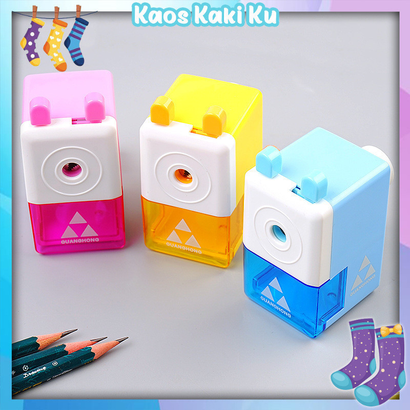 

Rautan Putar Pensil Rotary Pencil Sharpener Auto Feed Serutan Putar Pisau Tajam 755