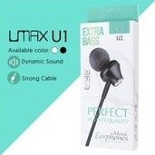 handfree handset earphone headset umax Zbox U1 basoka bazoka super extra bass Loudspeaker original g
