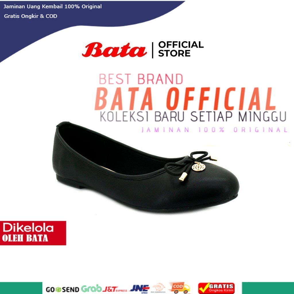 Bata Sepatu Wanita Cantika 2 Black - 5516045