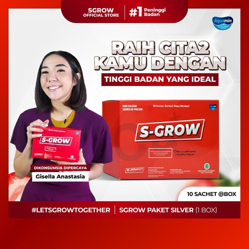 

SGROW Peninggi Badan Terbaik -1 BOX ( 10 Sachet)