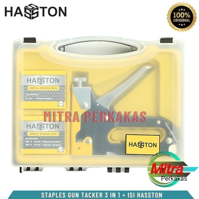 

Staple Gun Set Hasston 3 Mata Staples Tembak 3 in 1 Alat Perkakas