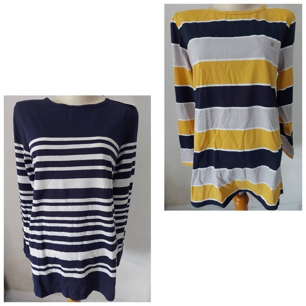 S/M/-Kaos Wanita-Blouse Wanita-Ph3nomen4l/Lengan PANJANG-garis2/2024