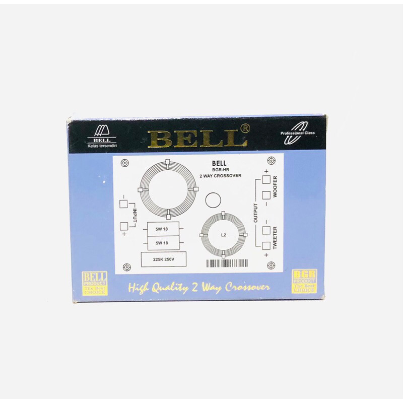 Crossover 2 Way Pasif Tweeter - Bass