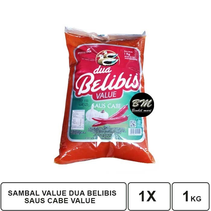 

SAMBAL DUA BELIBIS VALUE PACK 1KG / INDONESIA CHILI SAUCE