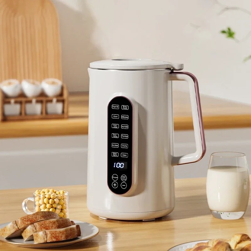 

2024 NEW Portable 1.2L Soybean Milk Machine 10-leaf Blade Corn Juicer Blender Mini Soy Milk Maker Wall Breaking Machine 220/110V