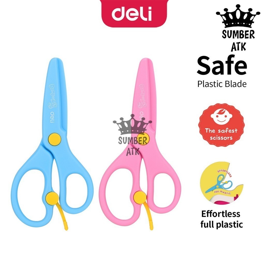 

Deli D60402 Gunting Anak Plastik Deli ED60402 tip tumpul untuk penggunaan yang aman