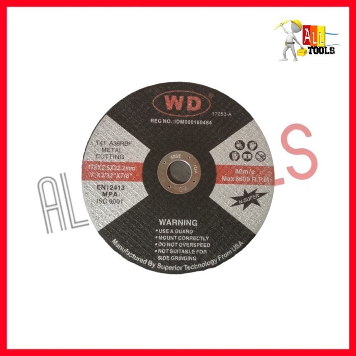 WD Cutting Wheel 7 Inch / Batu Potong 7 x 2.5 MM