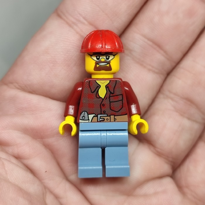 

Mini Figure Legoo City Carpenter Wood Worker Original Brick Minifigs