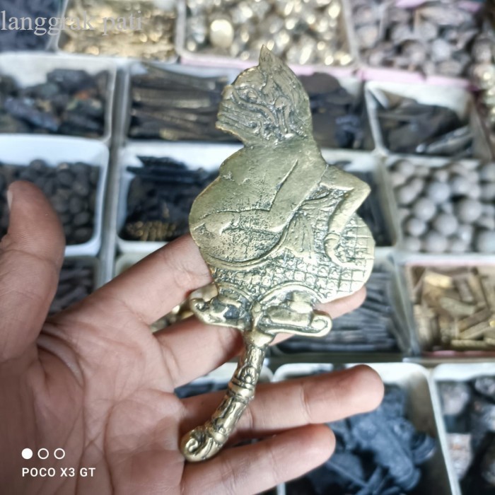 keris semar ori emas full kuningan sepuh kediri bk megantara sengkelat antik murah