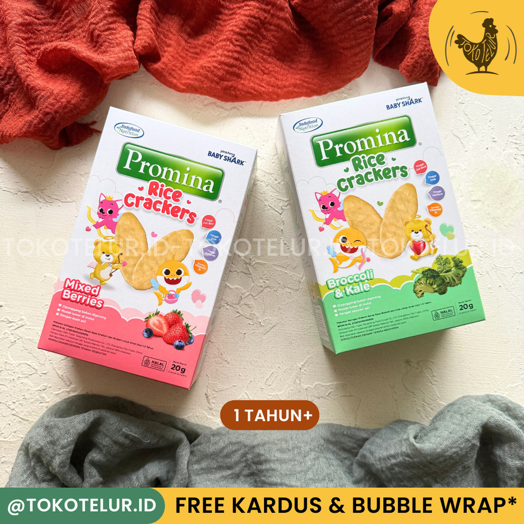 PROMINA - Rice Crackers | Biskuit Bayi Cemilan Snack Bayi (1 tahun+)