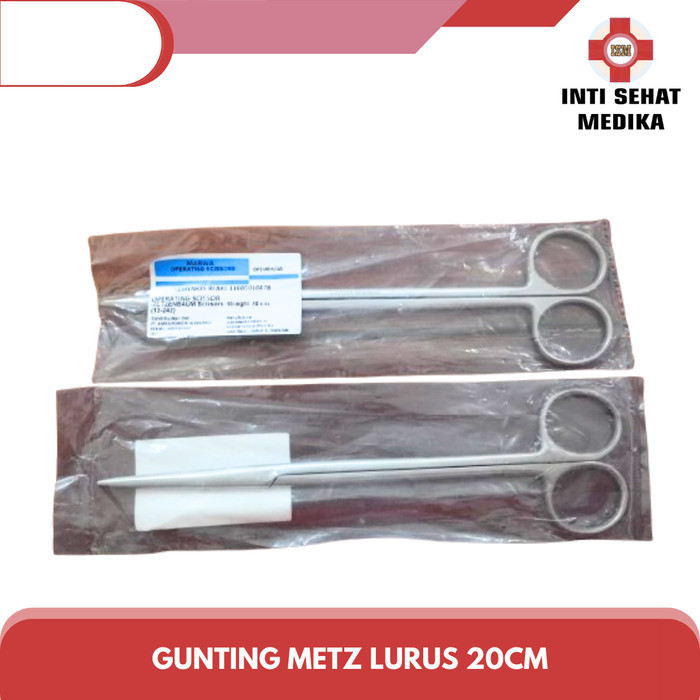 Alat medis Gunting Jaringan Metzenbaum 20cm Lurus - Marwa