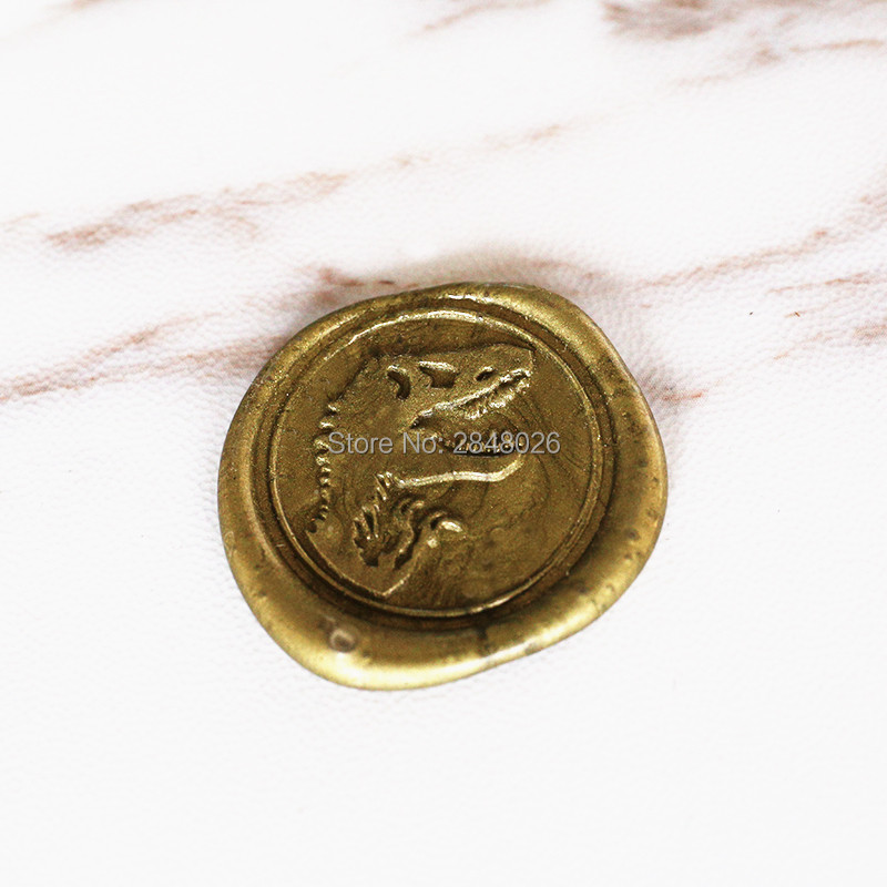 

Dinosaur wax seals custom design Wax Seal Stamp invitation,wax seal stamp,wedding card stamp,packing wax seal DIY stamp