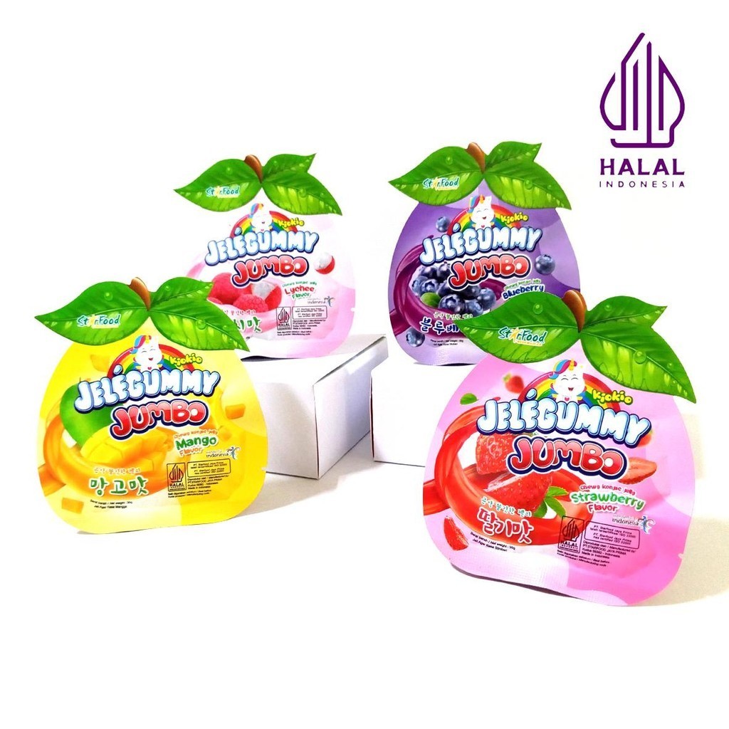 

[BOX ISI 24] Kiokio Jelegummy Jumbo Chewy Konjac Bluberry 35gr
