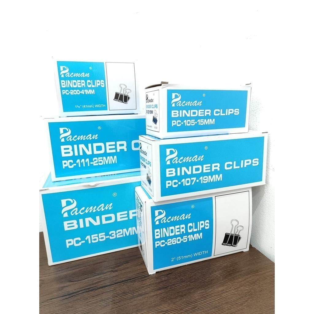 

J2 - Binder Klip Pacman Binder Klip Kertas 12pcs