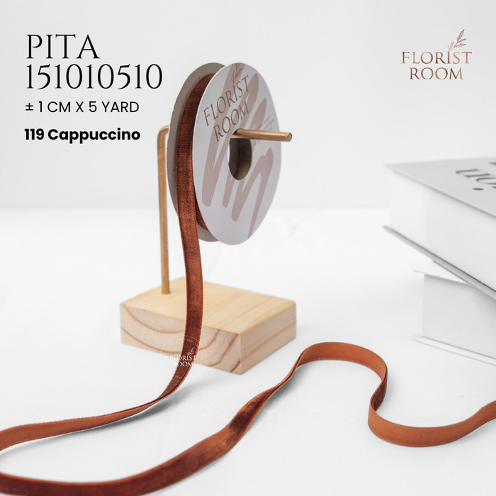 

Pita 151010510 ±1cm x 5yard - Pita Beludru - Velvet Ribbon - 119 Cappuccino