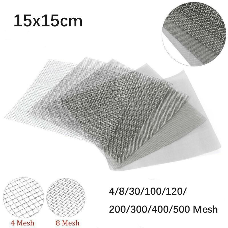 4/8/30/100/120/200/300/400/500 Mesh 15x15cm 304 stainless steel mesh filter repair fixed mesh filter