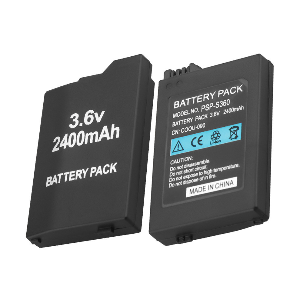 2Pcs Gamepad Battery 3.6V 3600mAh for Sony PSP 2000 PSP 3000 PSP2000 PSP3000 PlayStation Portable Re