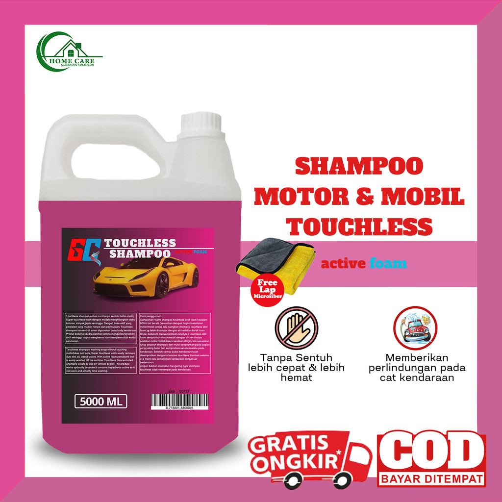 Sabun Cuci Motor dan Mobil Tanpa sentuh Toushless Shampoo