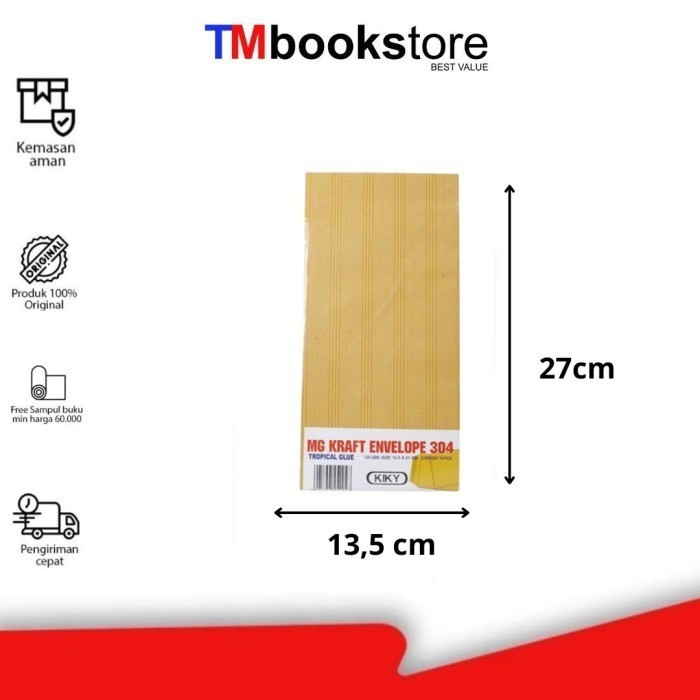 

AMPLOP COKLAT LEM 304/PACK 125 AA624621304 KIKY TMBOOKSTORE ATK