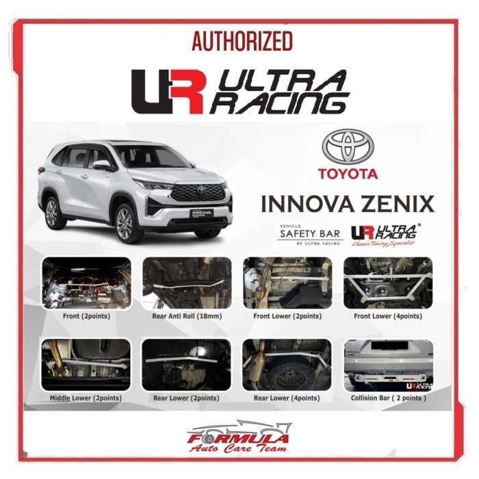 Stabiliser ULTRA RACING Rear Anti Roll Swaybar Innova Zenix 18mm