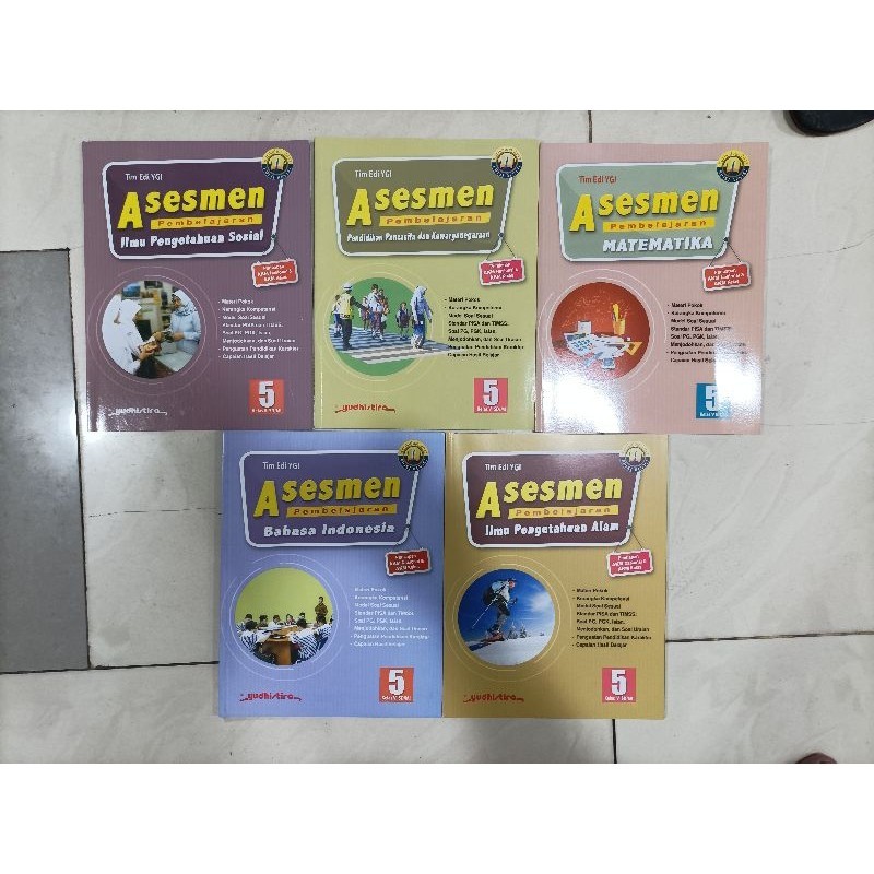 OBRAL Buku Asesmen matematika, IPA, IPS, Bahasa Indonesia, PPkn kelas 6 Yudhistira