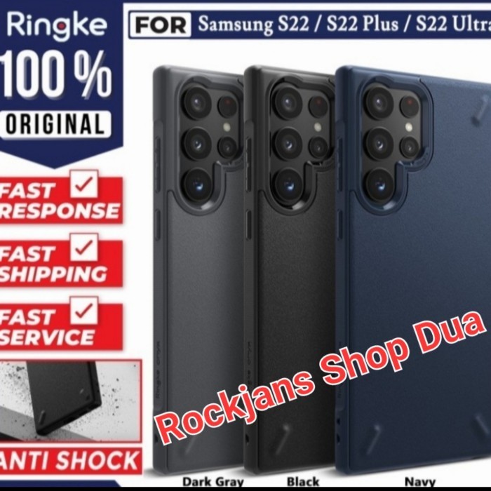 Case Samsung Galaxy S22 Ultra S22 Plus Casing S22 Ringke Onyx Original