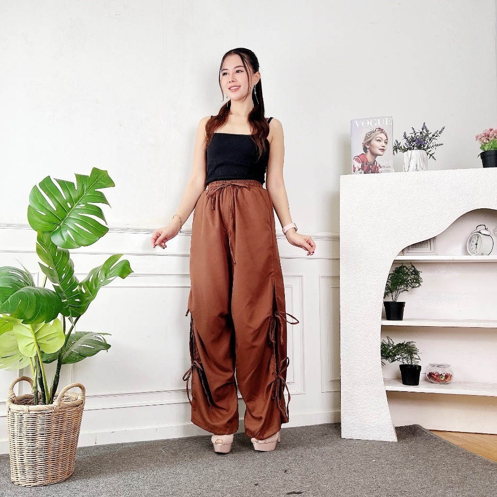 FF - ZEC CELANA KULOT PITA WANITA NANI / Ellie Pants Pita / Celana Panjang Kulot Pita Terbaru / OOTD