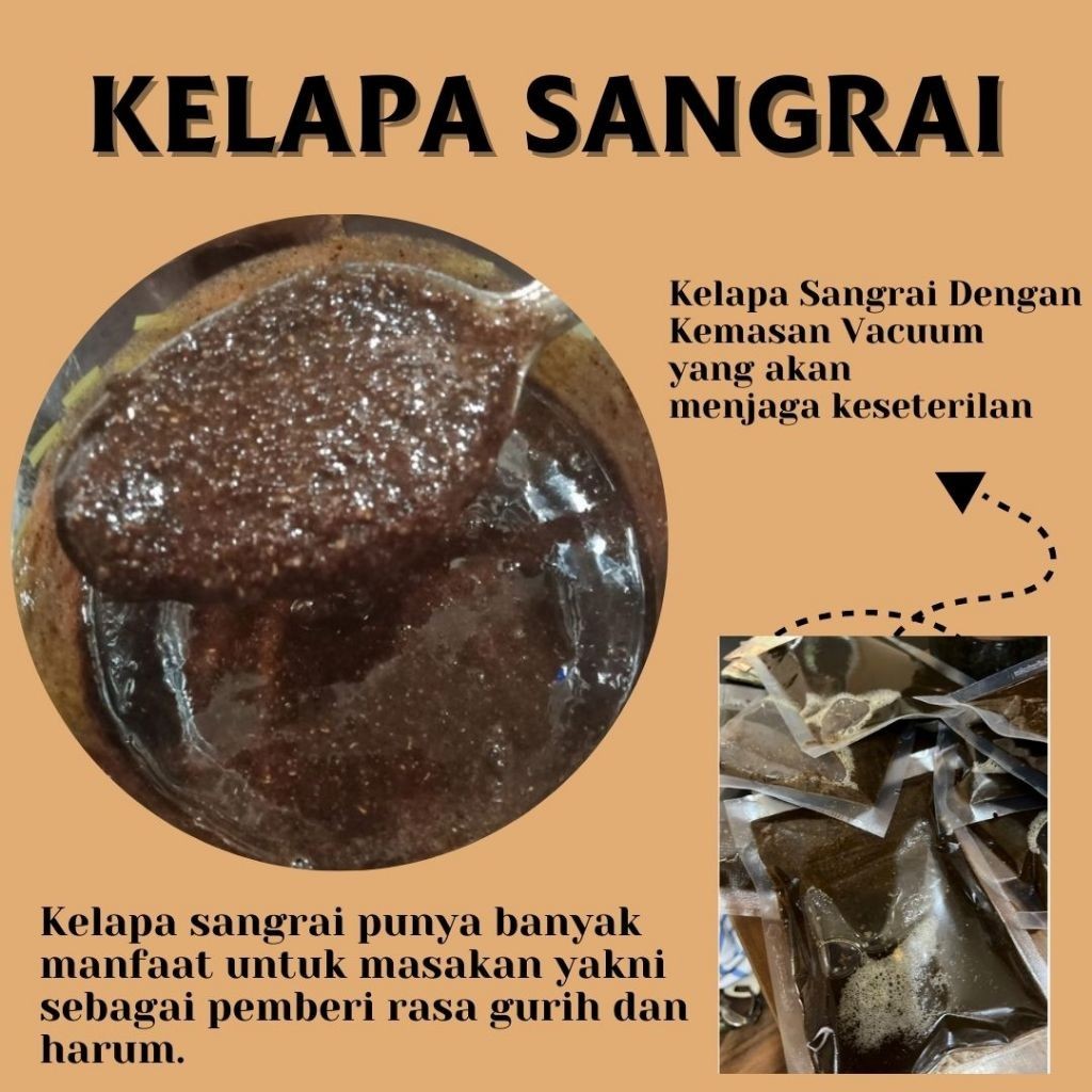 

BUMBU - KELAPA SANGRAI / KELAPA GONGSENG / BUMBU RENDANG / BD / Berkat Store