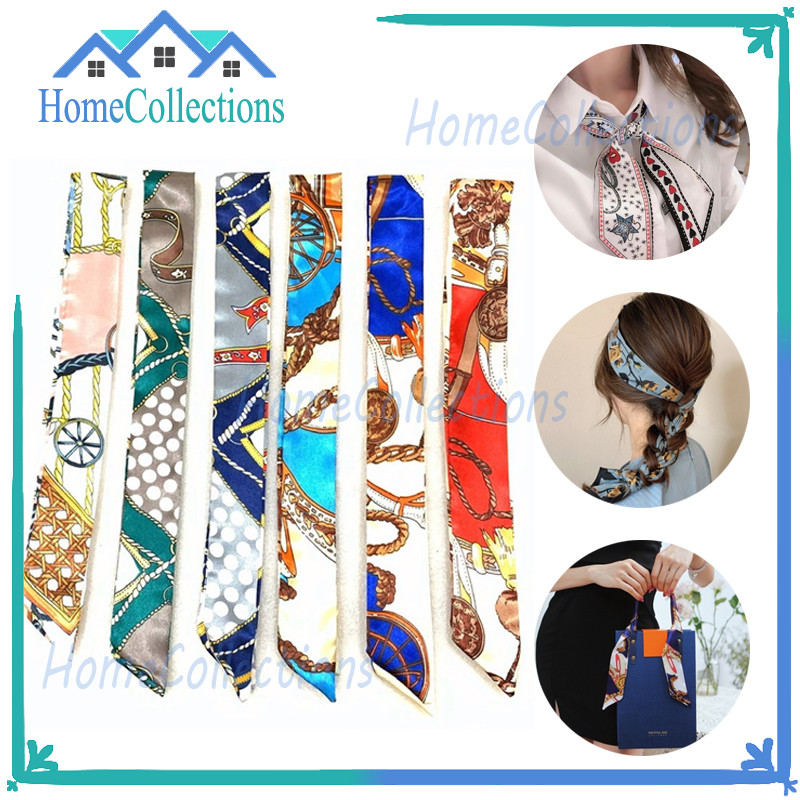 Korea Syal Sutra Serbaguna/Scarf Leher/Mini Scarf/Dekorasi Tas Syal Mode/Fashion Dekorasi Tas Scarf 