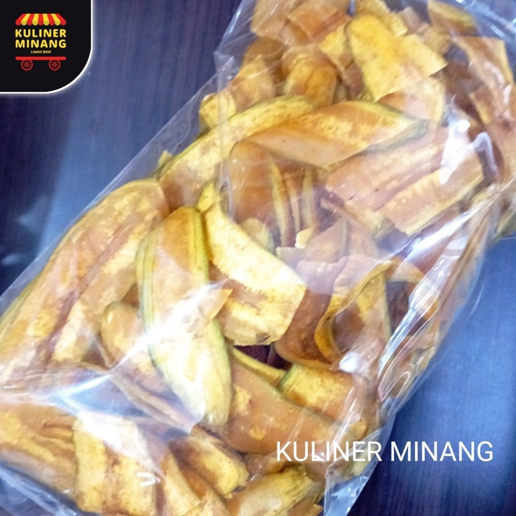 

Kuliner Minang Kripik Pisang Renyah 250g Oleh-Oleh Asli Cemilan Kampung Makanan Khas Payakumbuh Padang kabau Jajanan Snack Kabau AX00