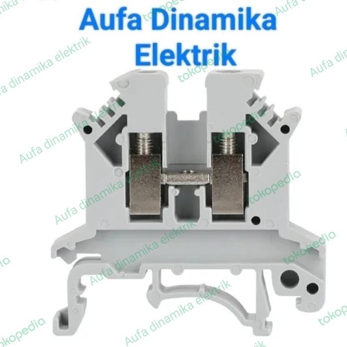 AC99 UK10N Terminal Block Din Rail UK10N Terminal Block - Abu-abu