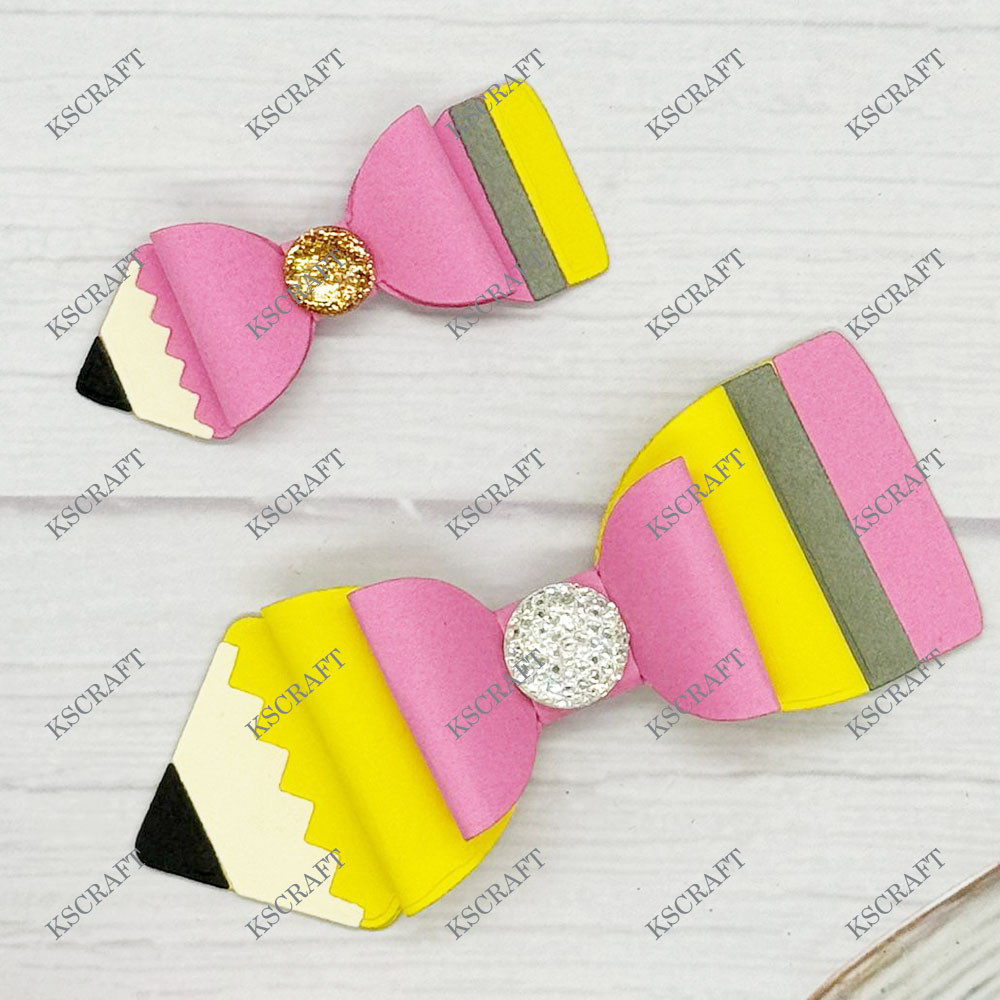 

KSCRAFT Pencil Bows Cutting Dies Stencils for DIY Scrapbooking Decorative Embossing DIY Paper Cards