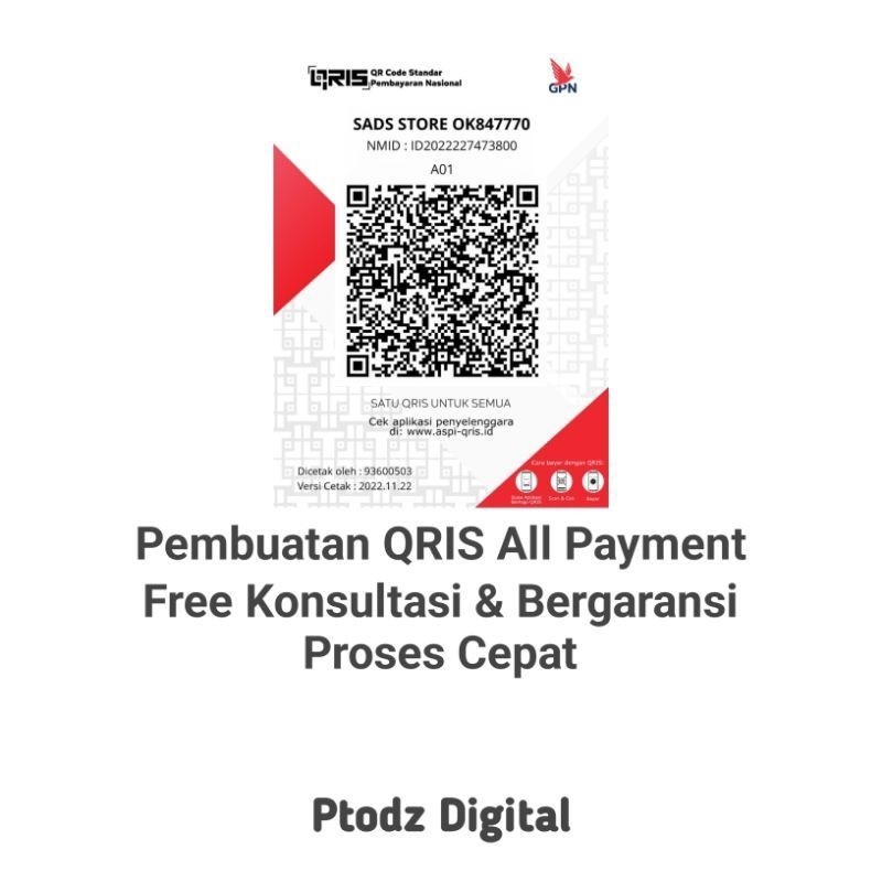 Jasa Pembuatan QRIS DANA BISNIS