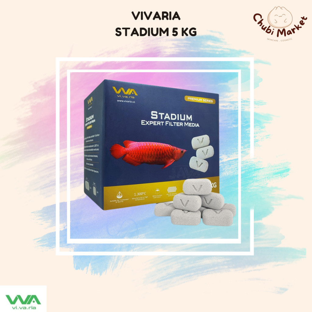 VIVARIA STADIUM 5 kg Media Filter Biologis Rumah Bakteri Ikan Air Laut Air Tawar Aquarium Kolam