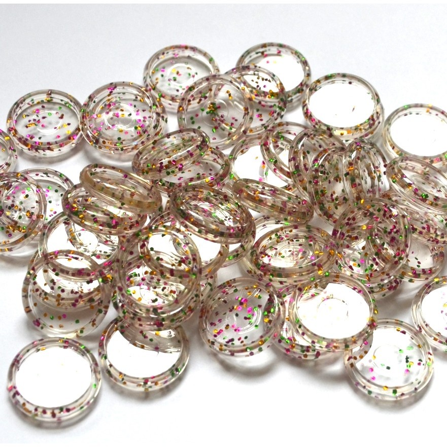 

100pcs 23mm Binding Discs Transparent Binding Disc Plastic Round Discs Binder Accessories Mushroom Hole Notebook Binding Ring